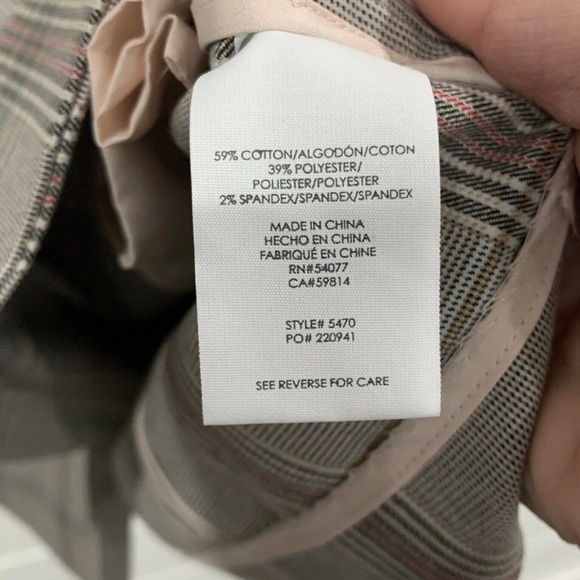 CAbi #5470 Sleuth Blazer Jacket Plaid Womens Size 4 Ex gently worn condition - Picture 5 of 6